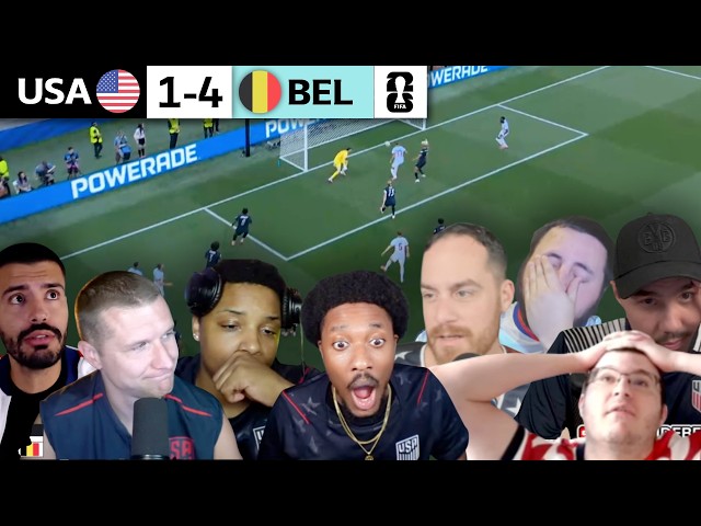 USA FANS DEPRESSED! 😭 BELGIUM SMASH USMNT 4-1 in World Cup Round of 16! | REACTIONS