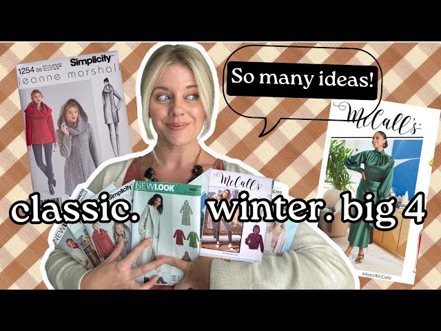 10 Timeless + Classic Big 4 WINTER Sewing Patterns | Always in style! #mccallspatterns #sewingideas