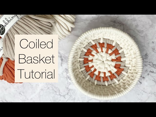 DIY Coiled Basket Tutorial | Beginner-Friendly Weaving with Bobbiny 9mm Cord