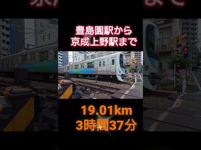 【エキタグウオーキング】西武電鉄線ほか 豊島園駅から京成上野駅 19.01km #エキタグウォーキング