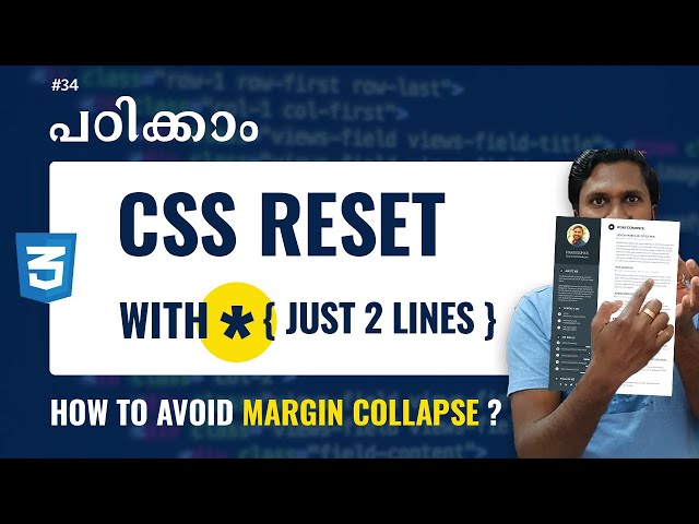 Part 14 | CSS Reset & Margin Collapse  : The Basics | CSS Tutorial For Beginners | Web Diary