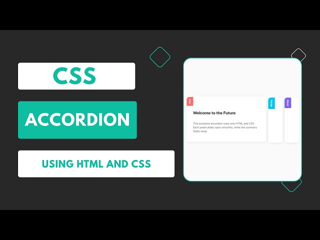 Create Accordion Using HTML and CSS Only