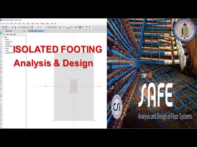 Isolated Footing Design and Detailing using Safe Software | Safe 20 software | CSI Safe