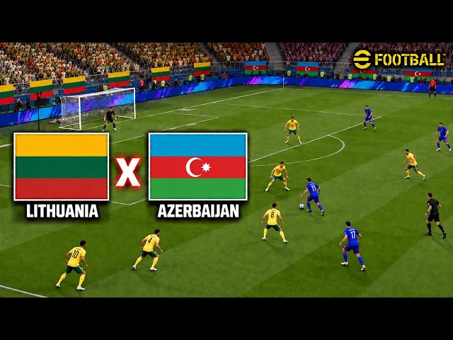 LITHUANIA X AZERBAIJAN | UEFA NATIONS LEAGUE | EFOOTBALL PES 2021 SIMULATION