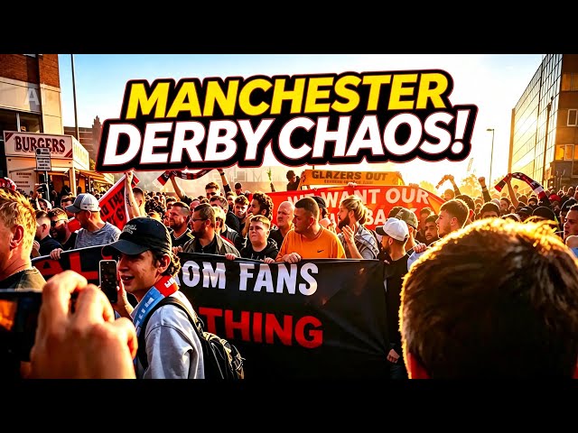 MANCHESTER UNITED FANS DEMONSTRATION BEFORE THE DERBY! 🚨🔥 | FULL VLOG Outside Old Trafford