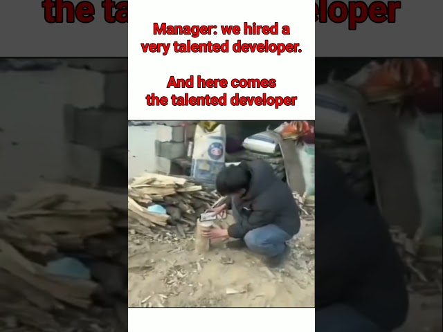 And here comes the talented developer😂🤣😅😁#clientes #corporatememes #shorts #short