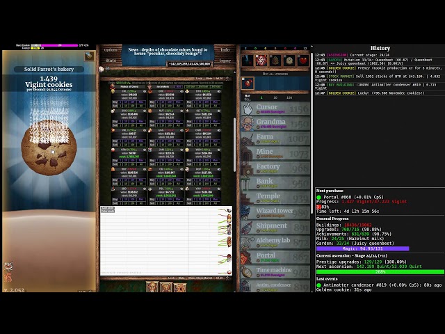 7.441 trevigintillion cookies | Cookie Clicker 100% TAS (631/639)