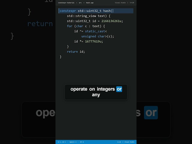 Switch on Strings in C++ with constexpr Hashing