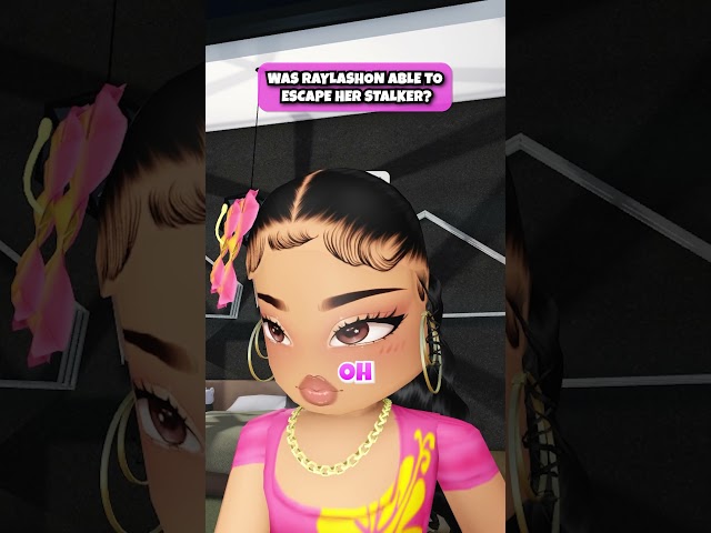 WAS RAYLASHON ABLE to ESCAPE Her STALKER?! #shorts #roblox
