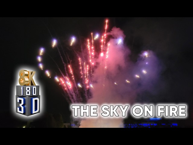 THE SKY ON FIRE! 🎆 Poznań Drones & Fireworks Show 2026 | 8K 3D VR 180°