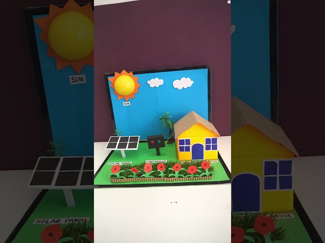 Solar Powered House Model for Science Exhibition | Solar Powered House Working Model Step-by-Step