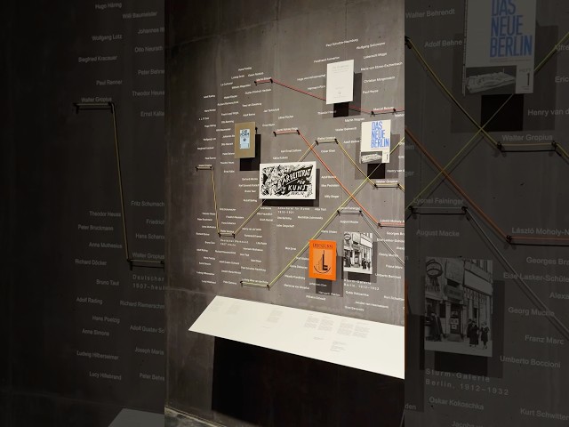 The Bauhaus was a network of ideas, people. Inside the #Bauhaus #Museum #Dessau.