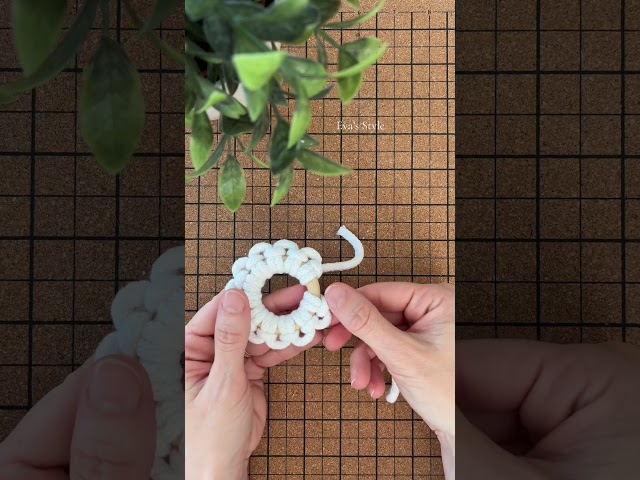 Easy Macramé Flower Tutorial 🌸