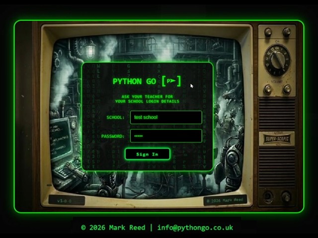 Python Go - The browser based Python/Turtle IDE for schools