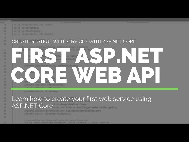 Create your first RESTful web service using ASP.NET Core - Tutorial 1
