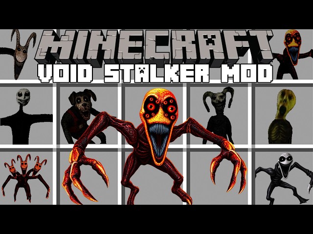 Minecraft VOID STALKER MOD / VOID STALKER HORROR MOD! (Minecraft Mods)