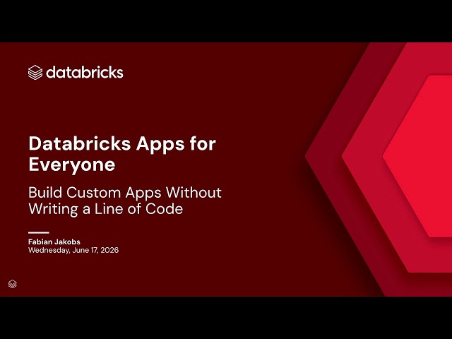 Databricks Apps for Everyone: Build Enterprise Data Apps Without Writing Code