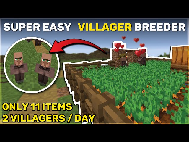 Minecraft Villager Breeder - Early Game, Easy