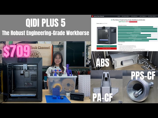Qidi PLUS 5 3D Printer Review - The Robust Engineering-Grade Workhorse