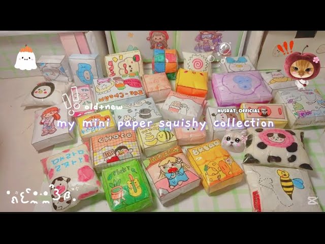 My mini paper squishy collection 😍🍅🙌🏻#squishy #collection 