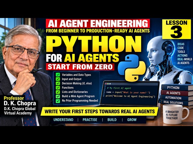 PYTHON FOR AI AGENTS START FROM ZERO LESSON 3
