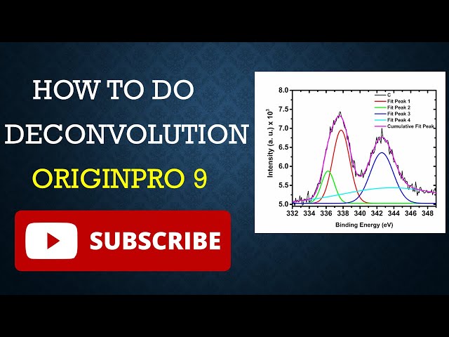 How to do deconvolution in originpro 9.
