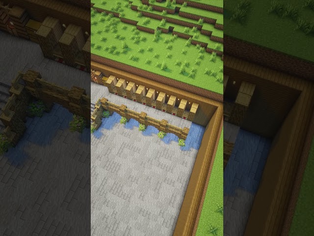 🏠⛏️ Minecraft Ultimate Underground Base + Trading Hall#minecraft #shorts #eye4steel