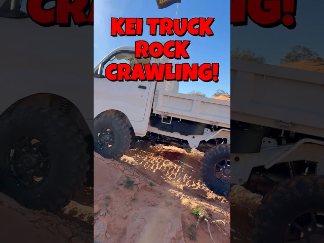 KEI Truck Rock Crawling!  #keitruck #KEItruckrockcrawling #daihatsuhijet