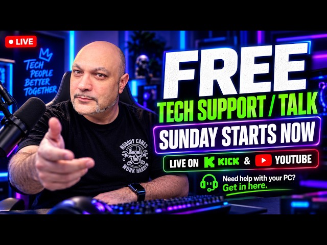 PC Acting Up? I’ll Help You Fix It LIVE — Free Tech Support Sunday