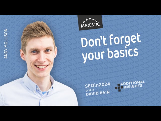 Don't forget your basics, good strategy doesn't have to be complicated! - Andy Mollison