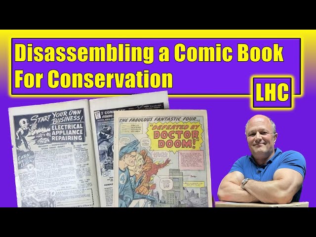 The Art of Dismantling Comic Books for Conservation!