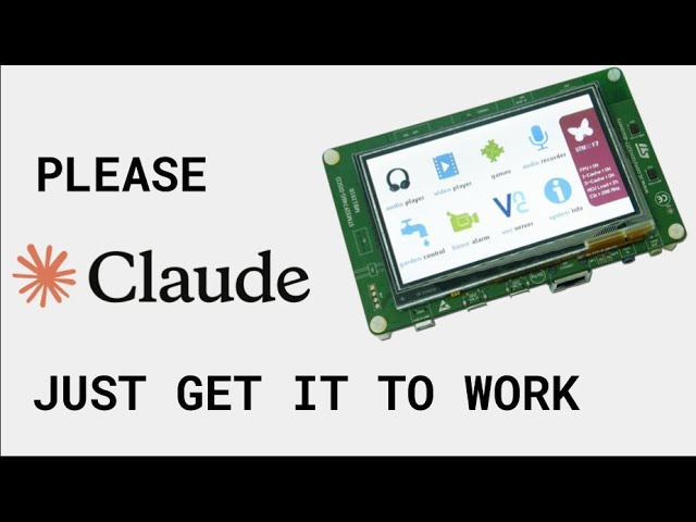Using Claude Code & Code Forge to make an STM32 Touchscreen Application
