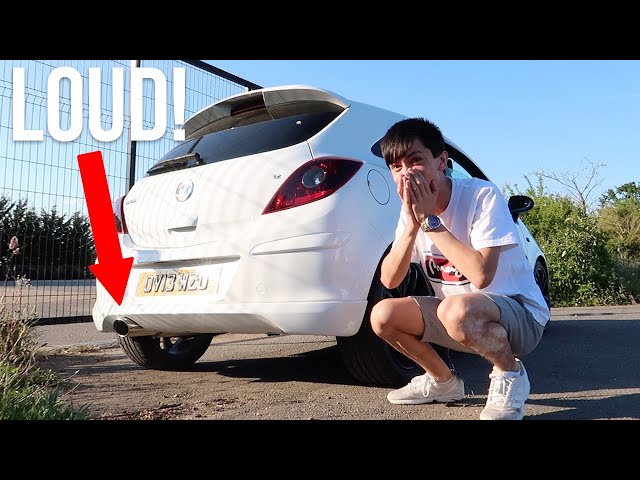 INSTALLING NEW NEW EXHAUST TO MY VAUXHALL CORSA!