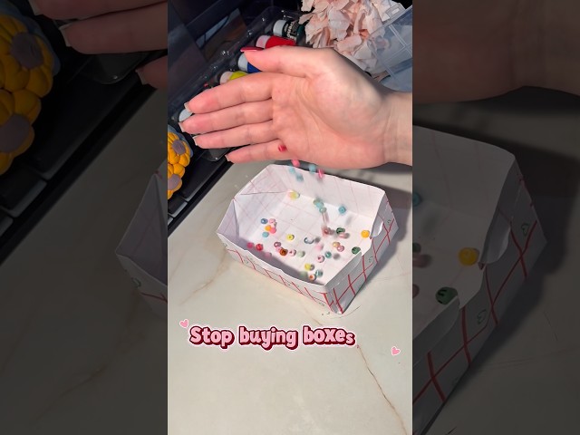 Easy DIY Paper Storage Box Tutorial! 📦✨ #shorts