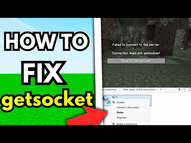 How To Fix Getsockopt Minecraft