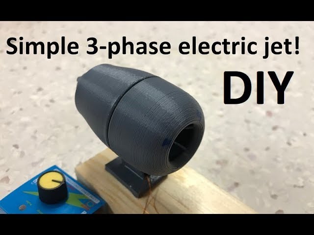 3D-printed 3-phase electric JET motor build!