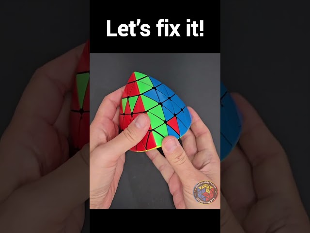 Inner Edge Swap on 5x5 Pyraminx #shorts #rubikscube #cubing #algorithm #tutorial #satisfying