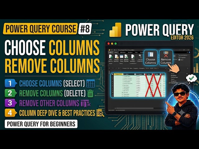 Power BI Tutorial | Choose Columns & Remove Columns Explained