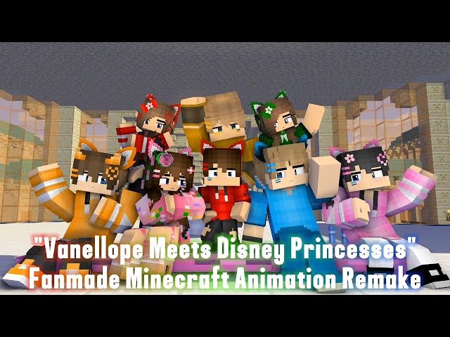 "Vanellope Meets Disney Princesses (Ralph Breaks The Internet)" Fanmade Remake - Minecraft Animation