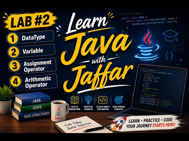 Java Data Types & Variables Explained | Assignment & Arithmetic Operators  | Hindi | Urdu