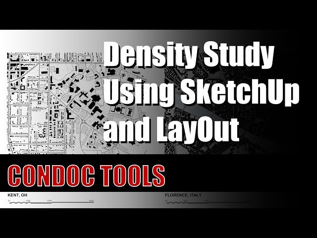Figure Ground Density Study using SketchUp and LayOut