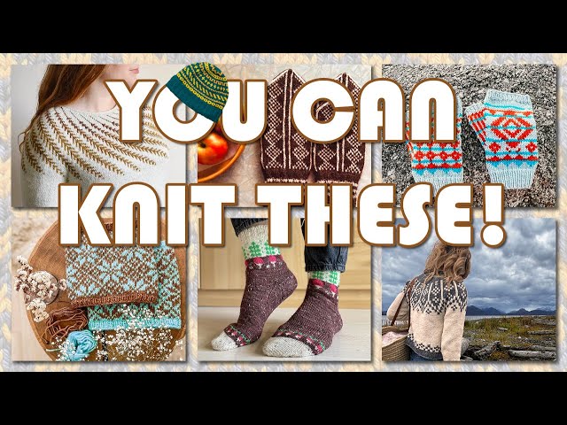 Beginner friendly colourwork knitting patterns you will want to knit!