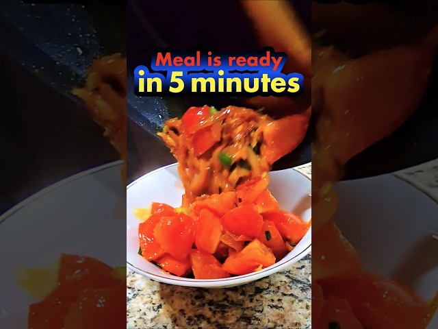 ਇਹ ਸਬਜ਼ੀ ਸਿਰਫ 5 ਮਿੰਟ ਵਿੱਚ ਬਣਾਓ ਤੇ ਛਕੋ || Meal is ready in 5 minutes || #FoodShorts
