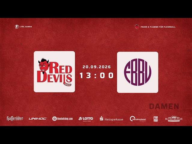 1. FBL Damen - Red Devils Wernigerode vs. Floorball BB United - 13:00
