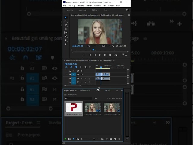 Premiere pro tutorial   How to add an image to a video #Shorts #trending #premiere