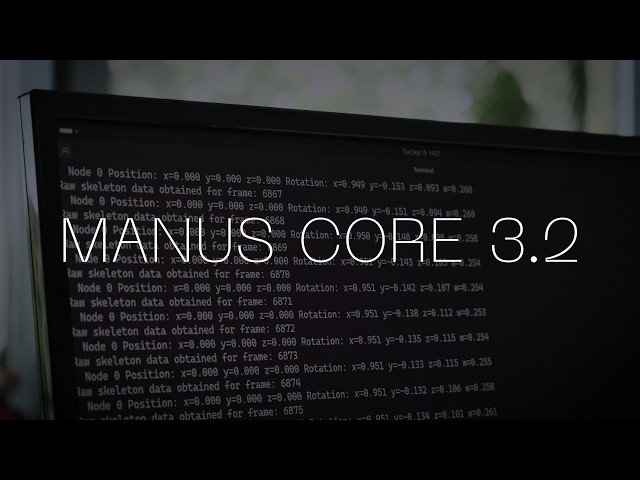 What’s New in MANUS Core 3.2 | ARM64, Python SDK & Improved Pinch Tracking