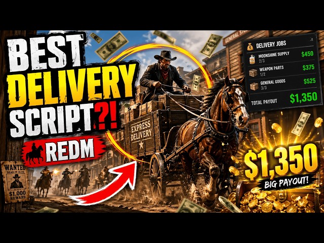I Made the BEST RedM Delivery Script! Huge Payouts, Multi Drops & Wagon Jobs!