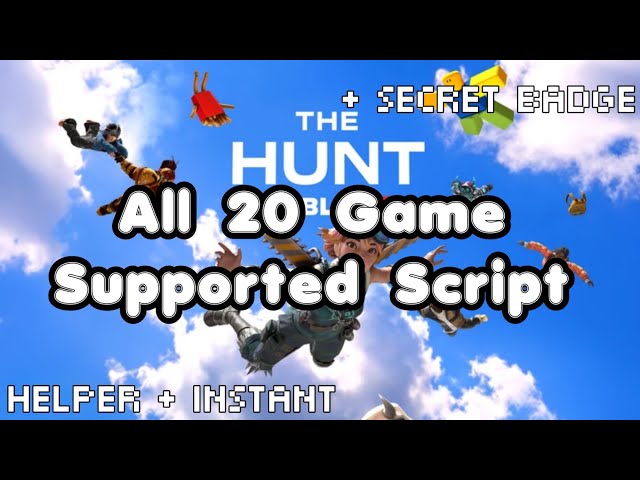 The Hunt: Roblox 20 Script Auto Get UGC And Task | All Game Supported