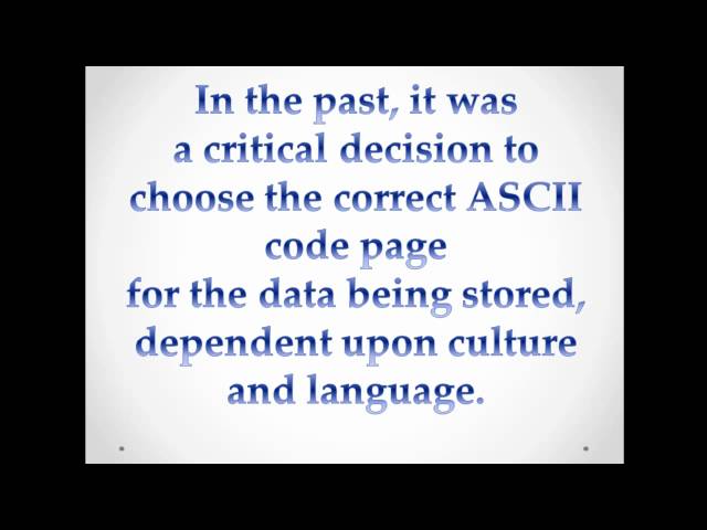 nchar, nvarchar, and ntext Microsoft SQL Server Tutorial - Unicode Data Types