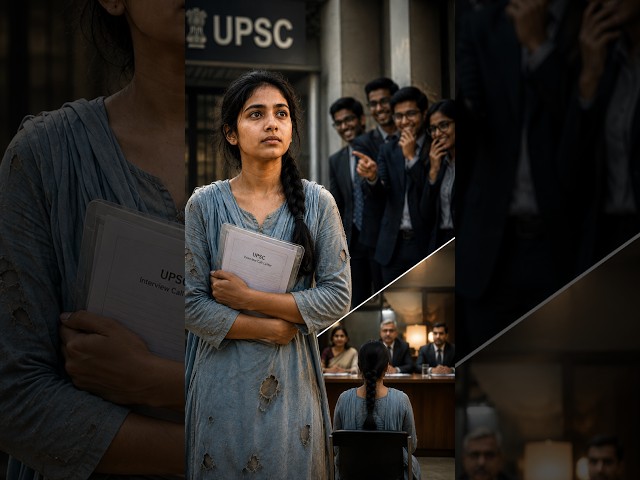 Girl who came to give UPSC interview in torn clothes becomes AIR 1 😭🔥 | Inspirational Story #shorts